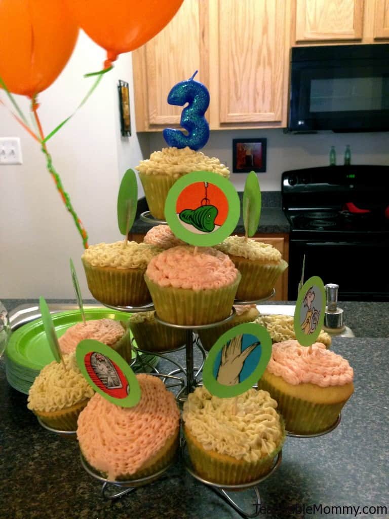 Green Eggs and Ham Cupcakes