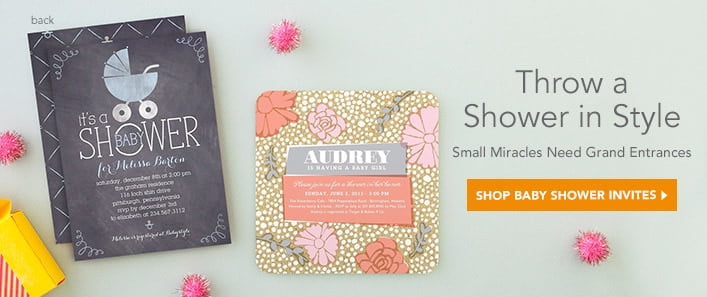 Tiny Prints Baby Shower Invitations
