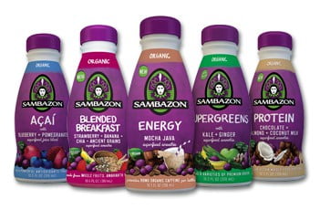 sambazon organic juice and smoothies