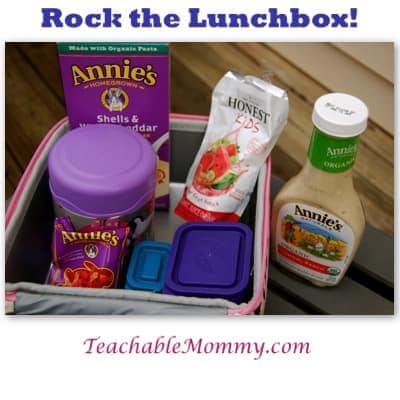 Rock the Lunchbox Giveaway Featuring Awesome Organic Brands: Stonyfield, Annie's, Organic Valley, and Honest Kids!