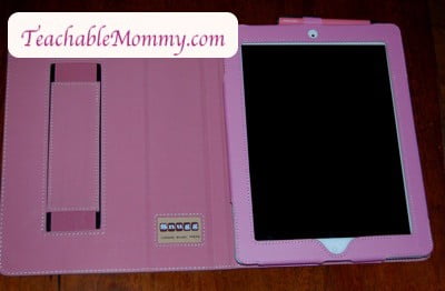 Snugg iPad2 case, leather iPad case, pink iPad case