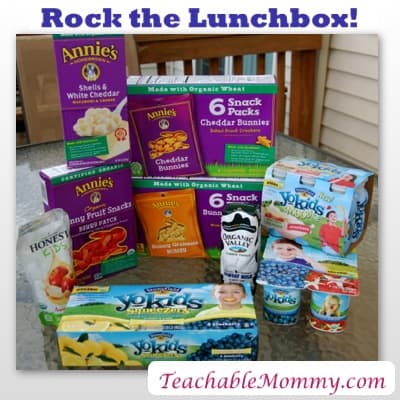 Rock the Lunchbox Giveaway Featuring Awesome Organic Brands: Stonyfield, Annie's, Organic Valley, and Honest Kids!