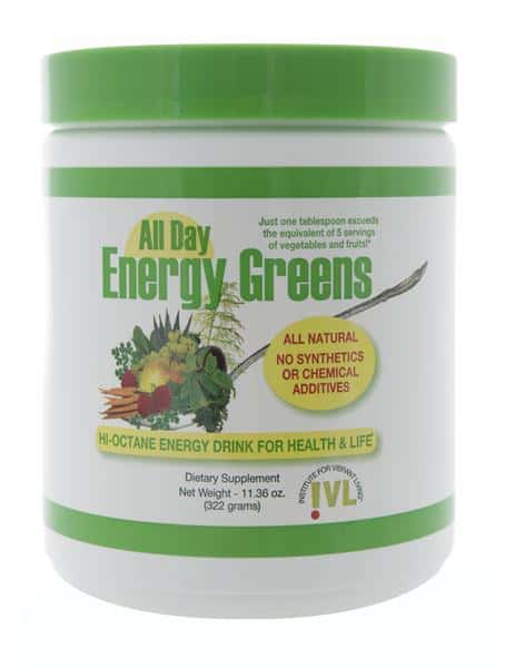 All Day Energy Greens, Natural green energy drink supplement, natural dietary supplement