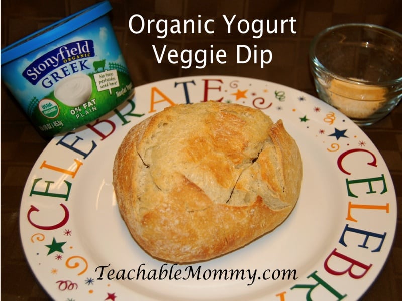 Organic Yogurt Veggie Dip