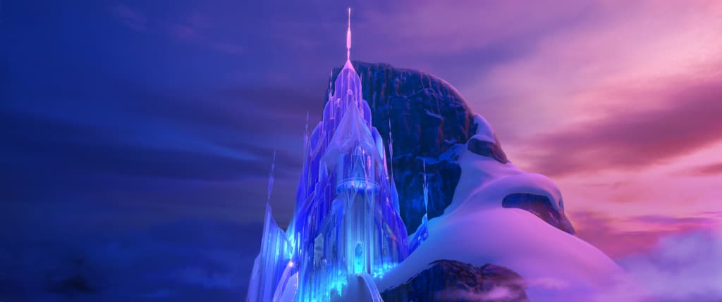 "FROZEN" Elsa's ice palace. ©2013 Disney. All Rights Reserved.