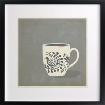 Minted.com, morning song art, coffee wall art