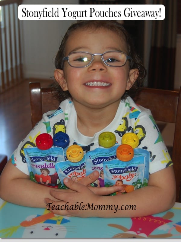 Stonyfield Yogurt Pouches Giveaway!