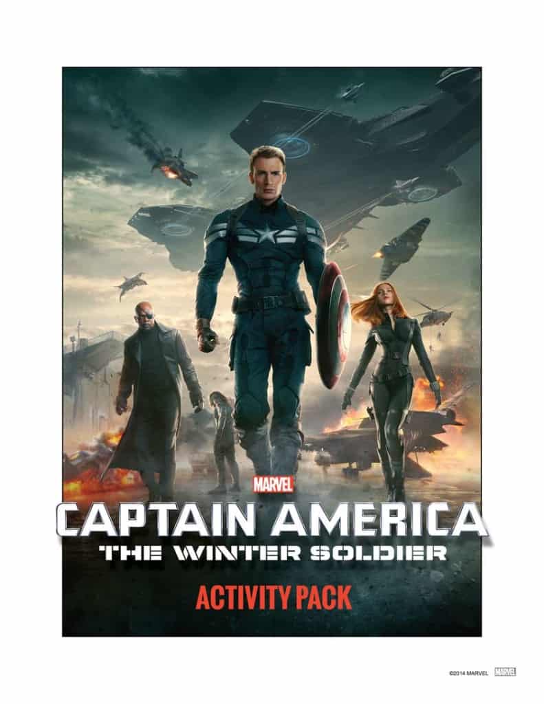 Captain America The WInter Soldier Activity Sheets, Captain America free printables