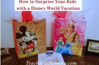 Disney World Surprise Trip, Surprise your kids with a trip to Disney World, Disney World Vacation Crafts