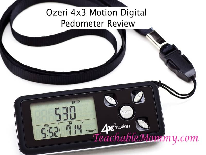Ozeri 4x3 Motion Digital Pedometer Review, fitness gadgets