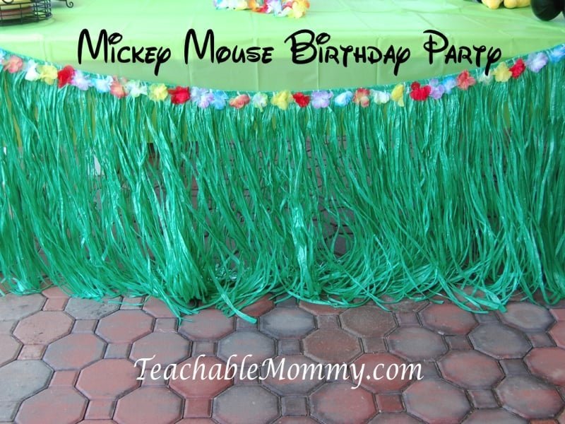Mickey Mouse Birthday Party, Mickey Mouse Party, Mickey Mouse Luau