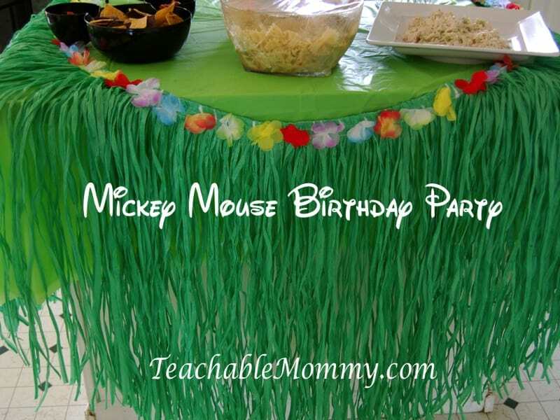 Mickey Mouse Birthday Party, Mickey Mouse Party, Mickey Mouse Luau