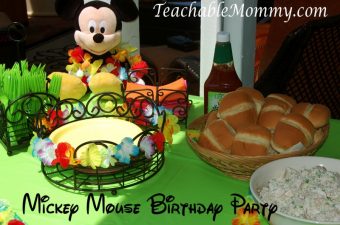 Mickey Mouse Clubhouse Luau Birthday Party
