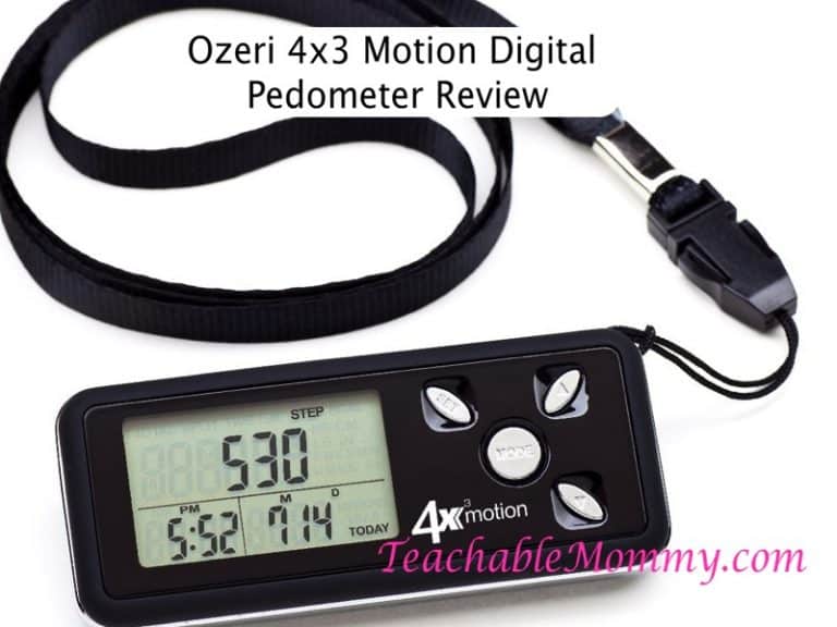 Get Fit with the Ozeri 4x3 Motion Digital Pedometer With Ashley And
