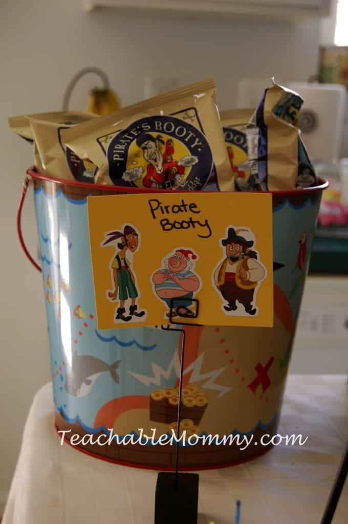 Jake and the Neverland Pirates Birthday Party, Jake Birthday Party, Pirate Birthday Party, Pirate Food, Jake and The Neverland Pirates Party Food