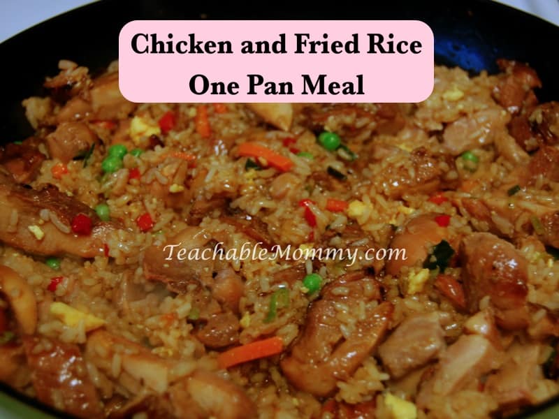 Chicken and Fried Rice One Pan Meal, Fried Rice and Chicken recipe, Easy Chicken and Fried Rice