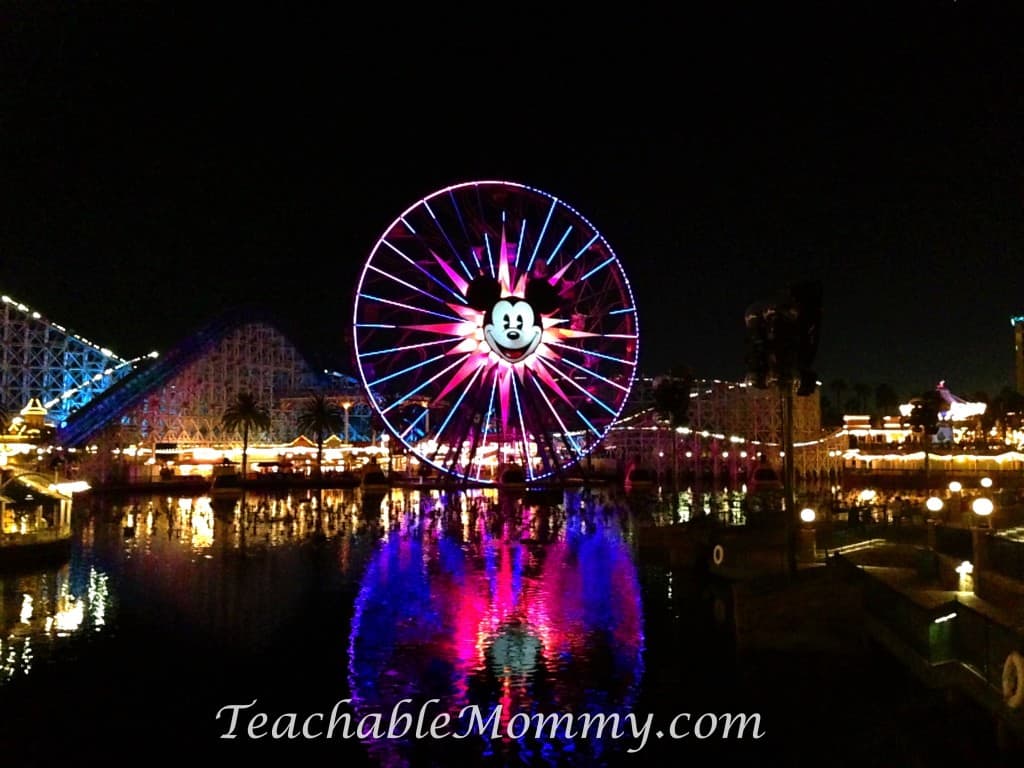 Disneyland, Mickey Ferris Wheel, Paradise Pier, Do you have to plan everything for a Disney Vacation? Disney Vacation Planning, How not to stress planning a Disney World Vacation