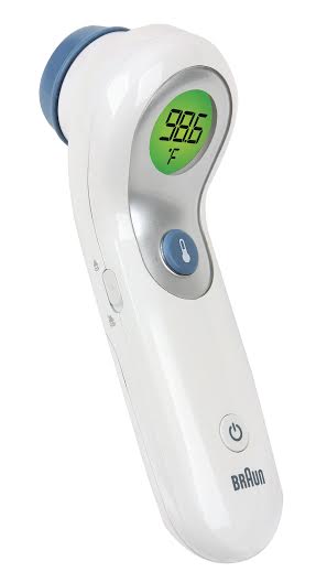 Braun No Touch + Forehead Thermometer, new mom essential 