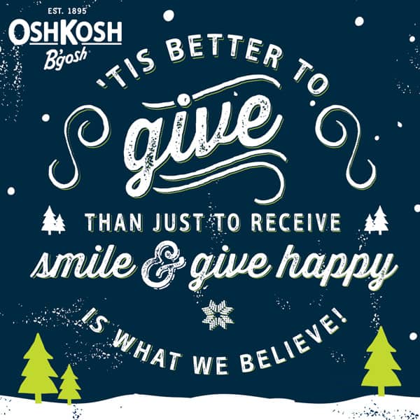 OshKosh B'gosh coupon, #GiveHappy with OshKosh B'gosh 