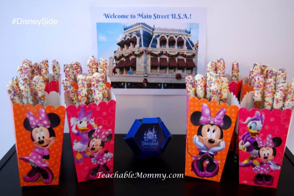 #DisneySide @ Home Party, Disney Party ideas, Disney Party Food, Disney Parks inspired food