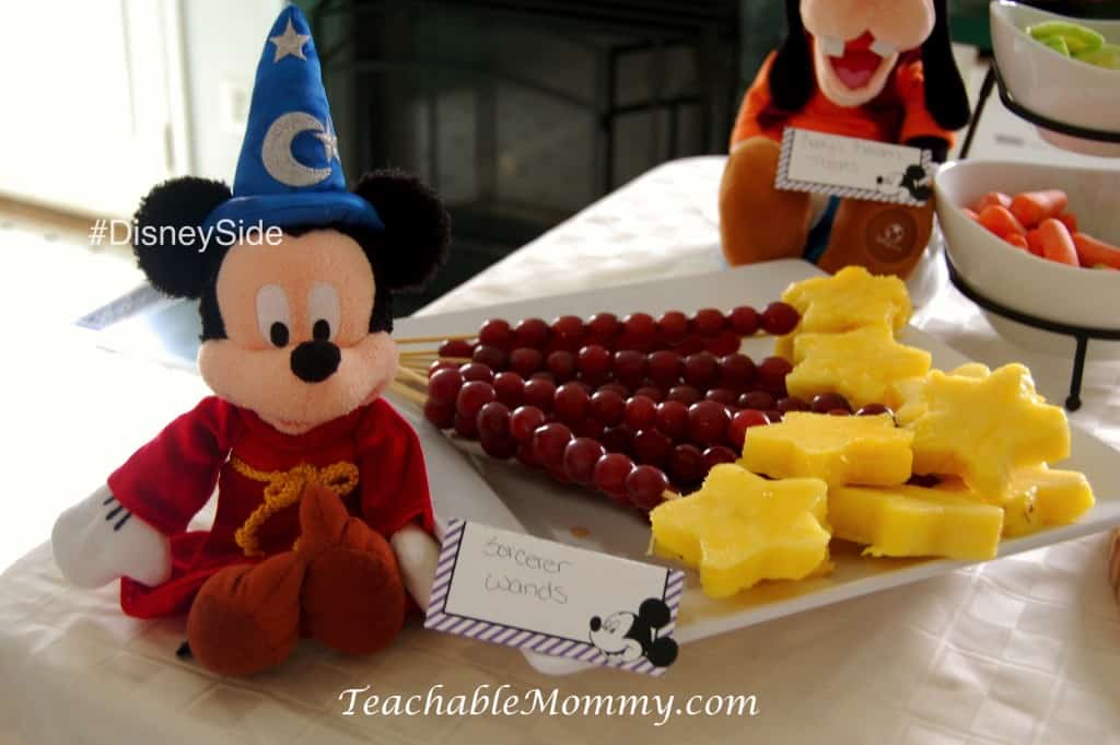 #DisneySide @ Home Party, Disney Party ideas, Mickey Party Ideas, Mickey Mouse party food