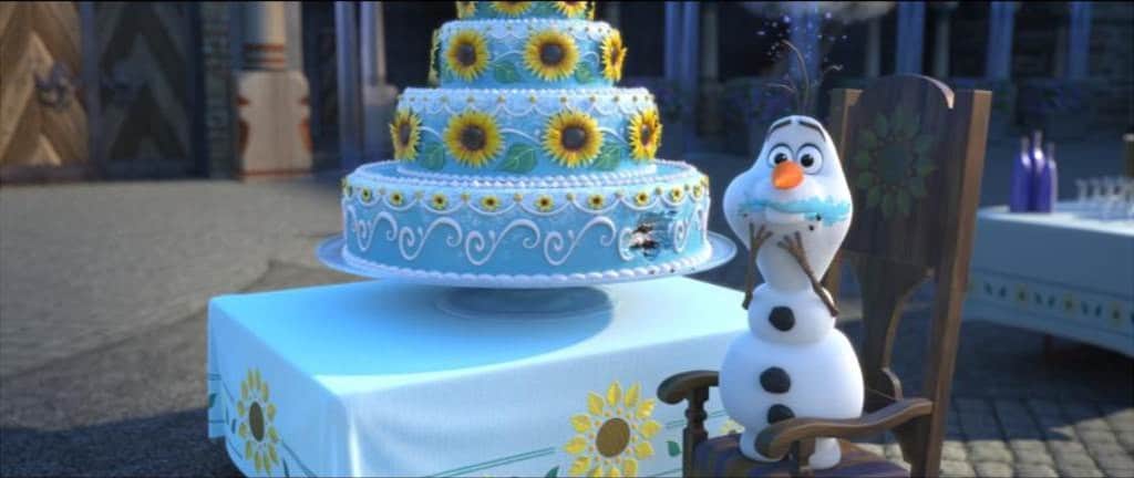 Frozen Fever Images, #FrozenFever,  Olaf birthday cake, 