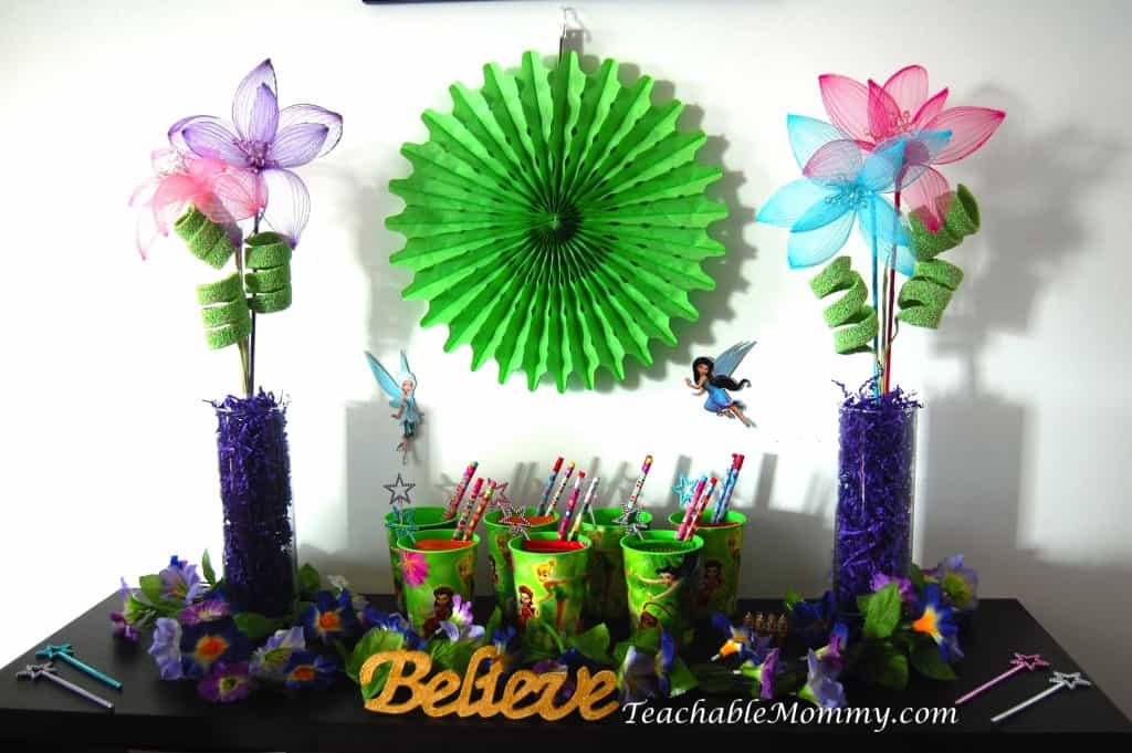 Tinkerbell Birthday Party, Tinkerbell Party, Tinkerbell party food, Tinkerbell Decorations, Pixie Hollow party