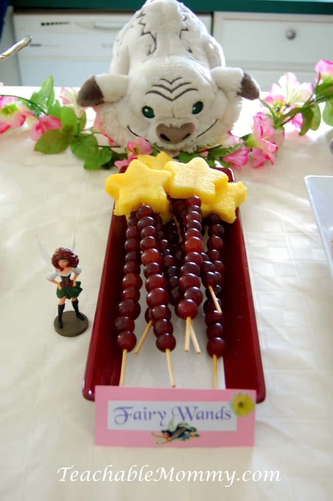 Tinkerbell Birthday Party, Tinkerbell Party, Tinkerbell party food, Tinkerbell Decorations, Pixie Hollow party