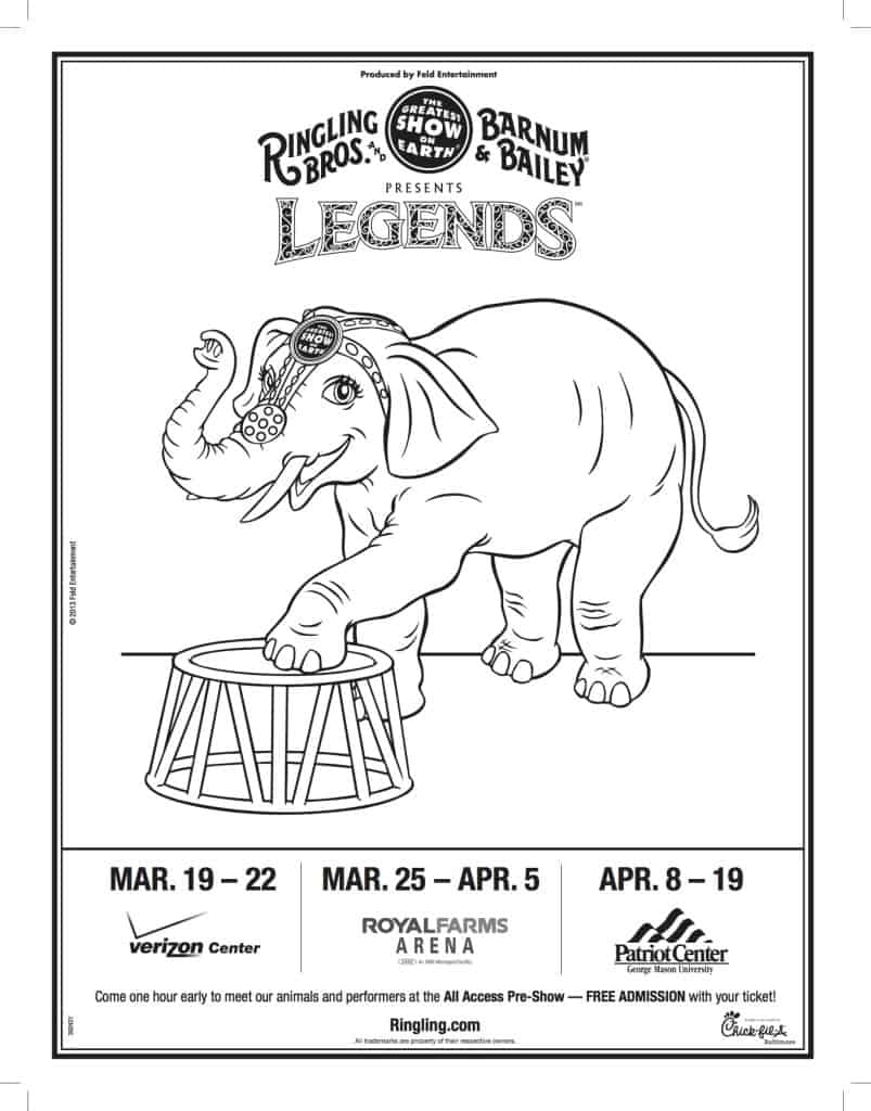 Elephant Coloring Sheet