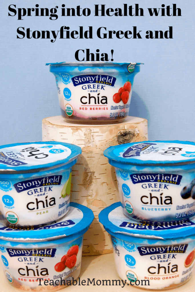 Spring into Health with Stonyfield Greek and Chia, Greek and Chia yogurt, organic chia yogurt, #StonyfieldBlogger