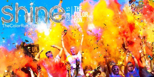 The Color Run 2015 Shine Tour, The Color Run 2015 race giveaway