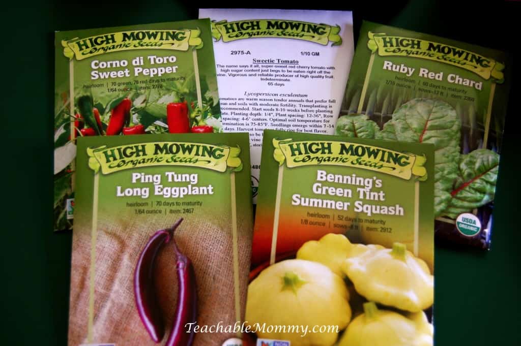 Organic Gardening, Organic Seeds, Organic NonGMO seeds