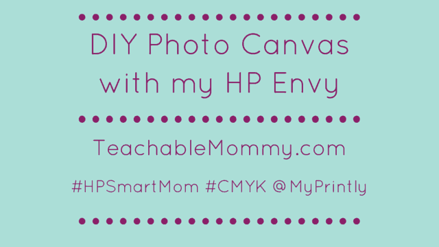 DIY Photo Canvas, Easy DIY Photo Canvas, How to put a photo on a canvas, #HPSmartMom