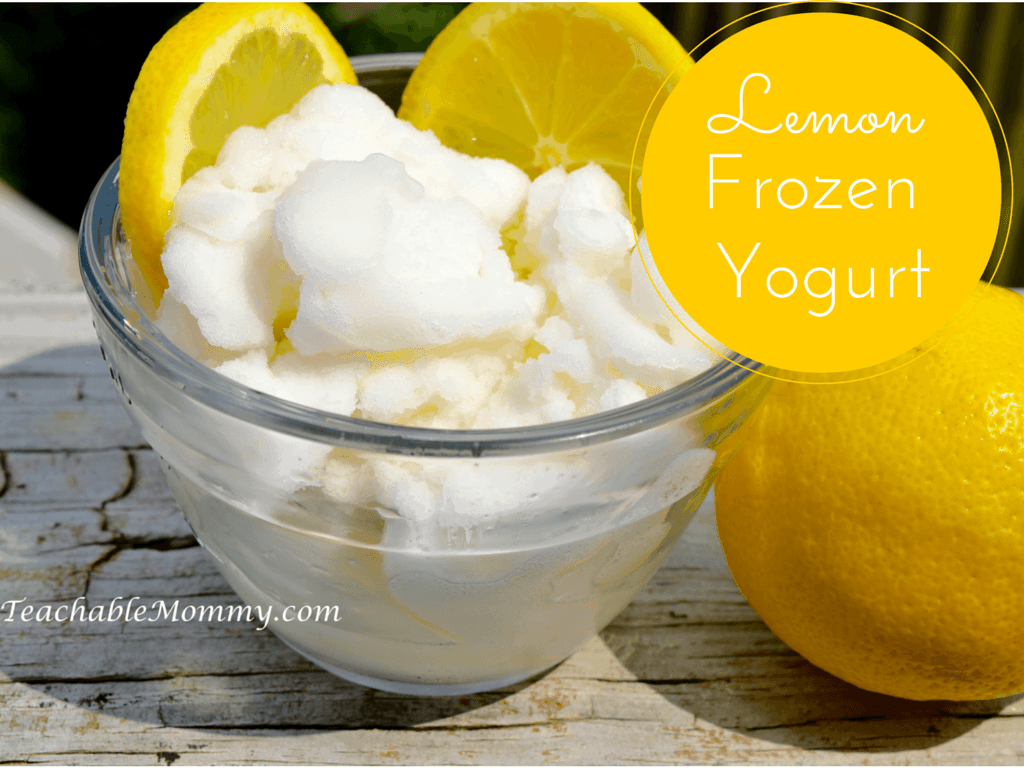 Lemon Frozen Yogurt, #SGSnackSwap, #SGSavvySnacker