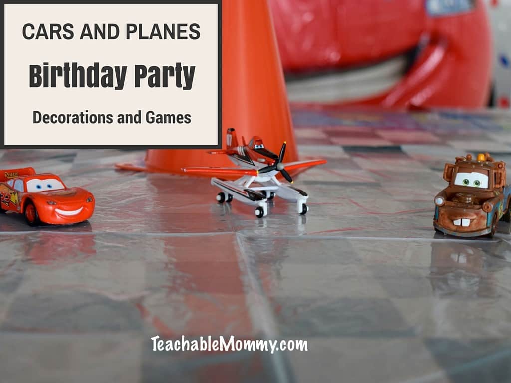 Disney Cars and Planes Birthday Party, Planes Birthday Party, Cars Birthday Party, Car Party Games, Cars Photobooth, Planes Photobooth, #orientaltradingblogger