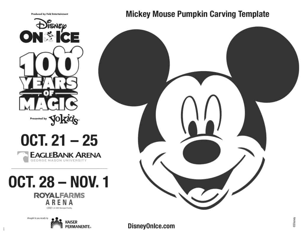 Win Tickets to Disney On Ice 100 Years of Magic, Disney On Ice, Mickey Mouse pumpkin carving, Disney On Ice Discount