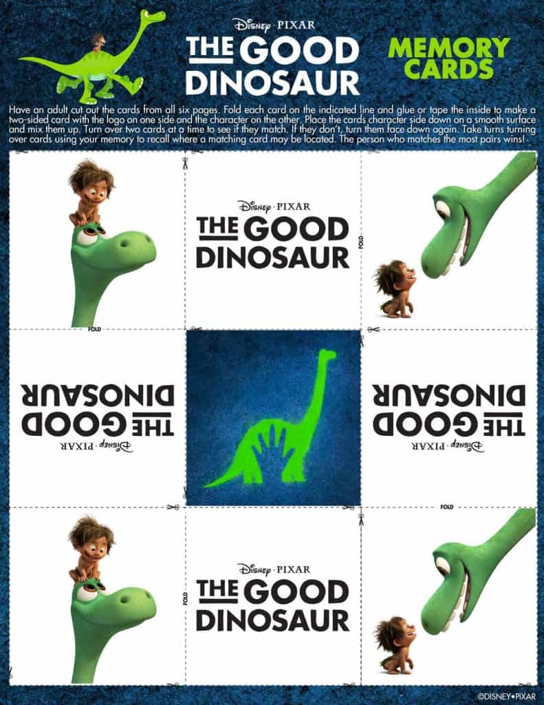 The Good Dinosaur Free printable, The Good Dinosaur activities, #GoodDino, The Good Dinosaur game