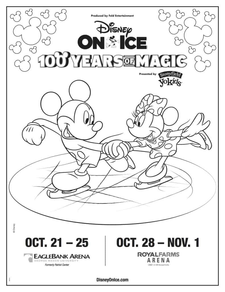 Disney On Ice Coloring Sheet, Disney On Ice free printable, Disney On Ice Discount, spon