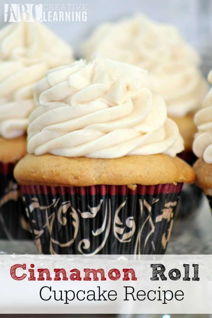 Cinnamon Roll Cupcake Recipe, Fall Recipes, Fall recipe roundup