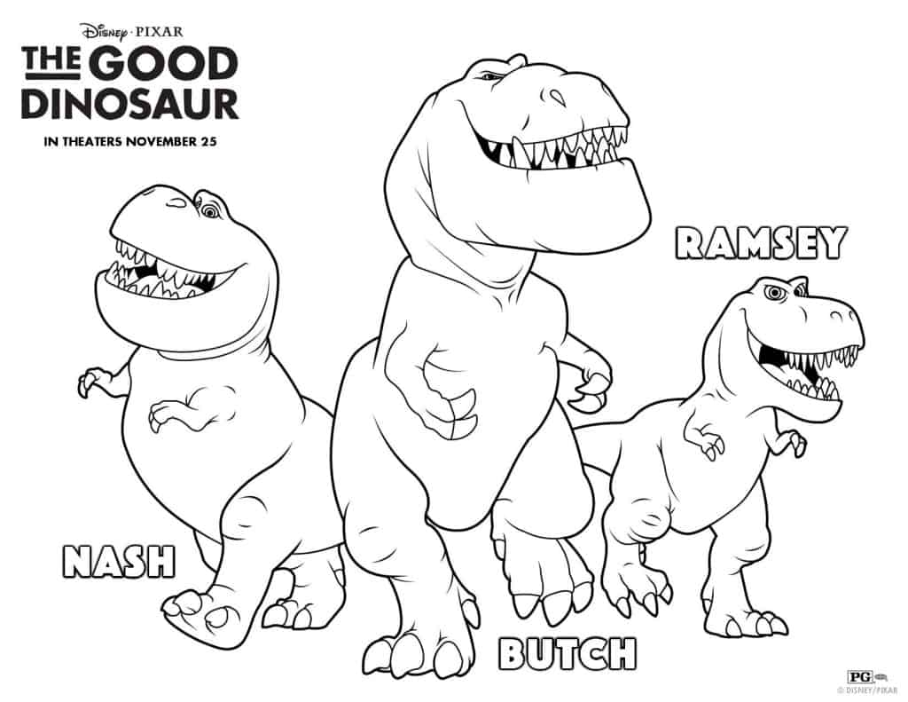 The Good Dinosaur free printable, free activities, The Good Dinosaur pumpkin stencil, The Good Dinosaur coloring pages