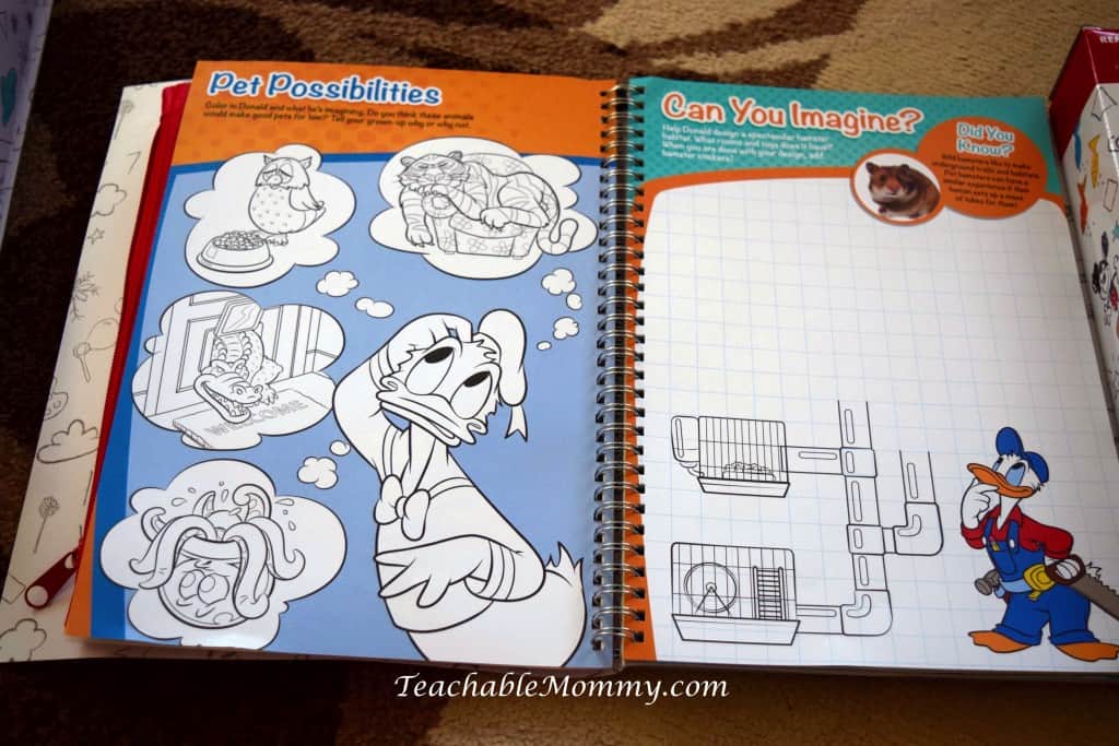 Disney Imagicademy Activity Books, educational gift ideas, homeschool
