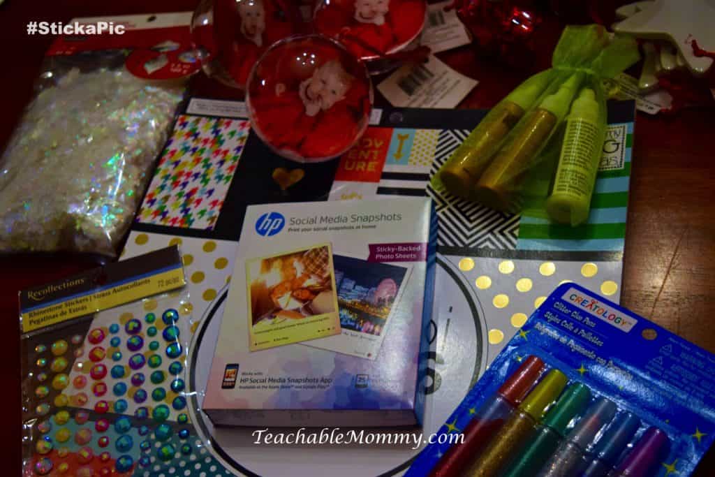 HP Social Media Snapshots Photo Paper, #StickaPic, #Staples, DIY, Easy Gift Ideas, spon 