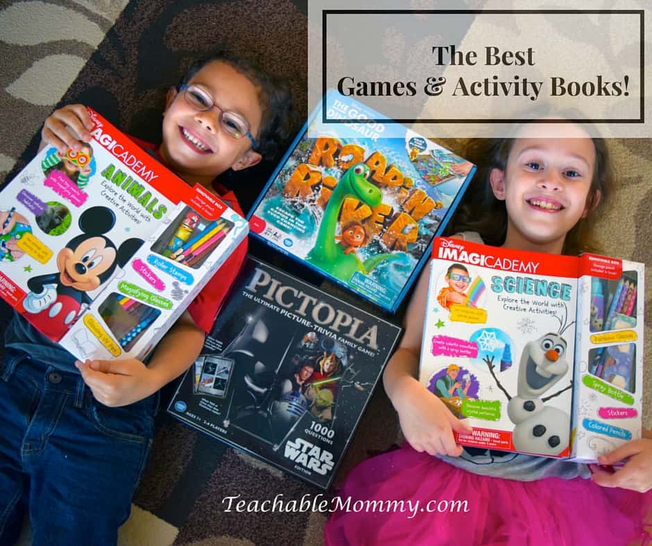 The Good Dinosaur Game, Star Wars Game, Disney Imagicademy Activity Books, homeschool games, game gift guide
