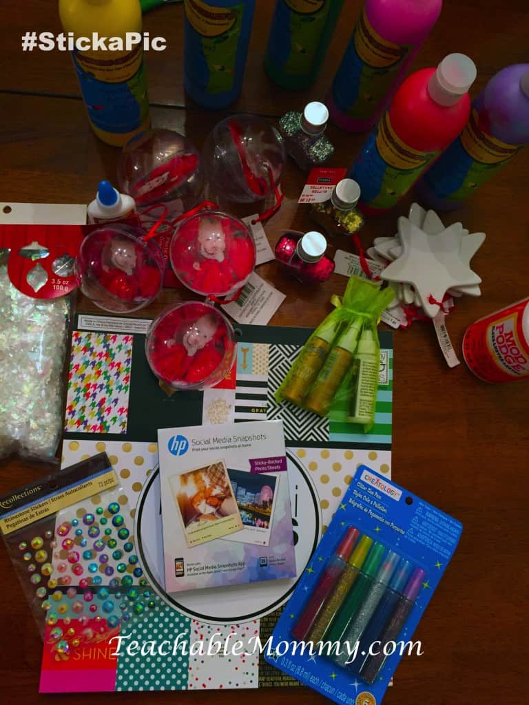 HP Social Media Snapshots Photo Paper, #StickaPic, #Staples, DIY, Easy Gift Ideas, spon 