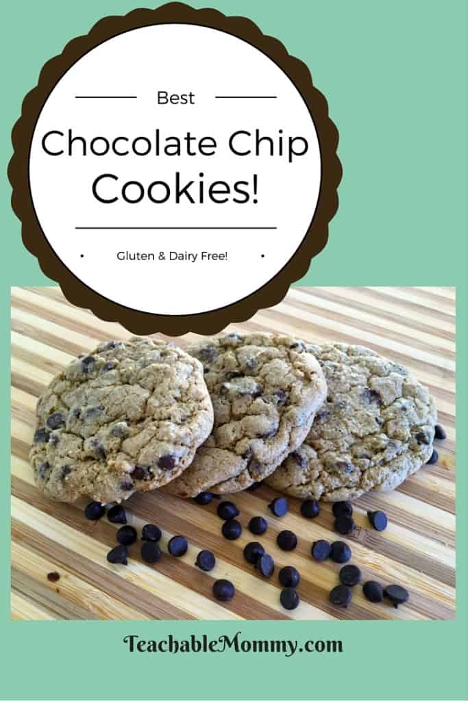 Gluten Free Chocolate Chip Cookies, Gluten Free Dairy Free Chocolate Chip Cookies, Dairy Free Chocolate Chip cookies, organic chocolate chip cookies, the best chocolate chip cookies ever