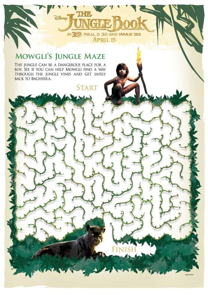 The Jungle Book, Jungle Book free printables