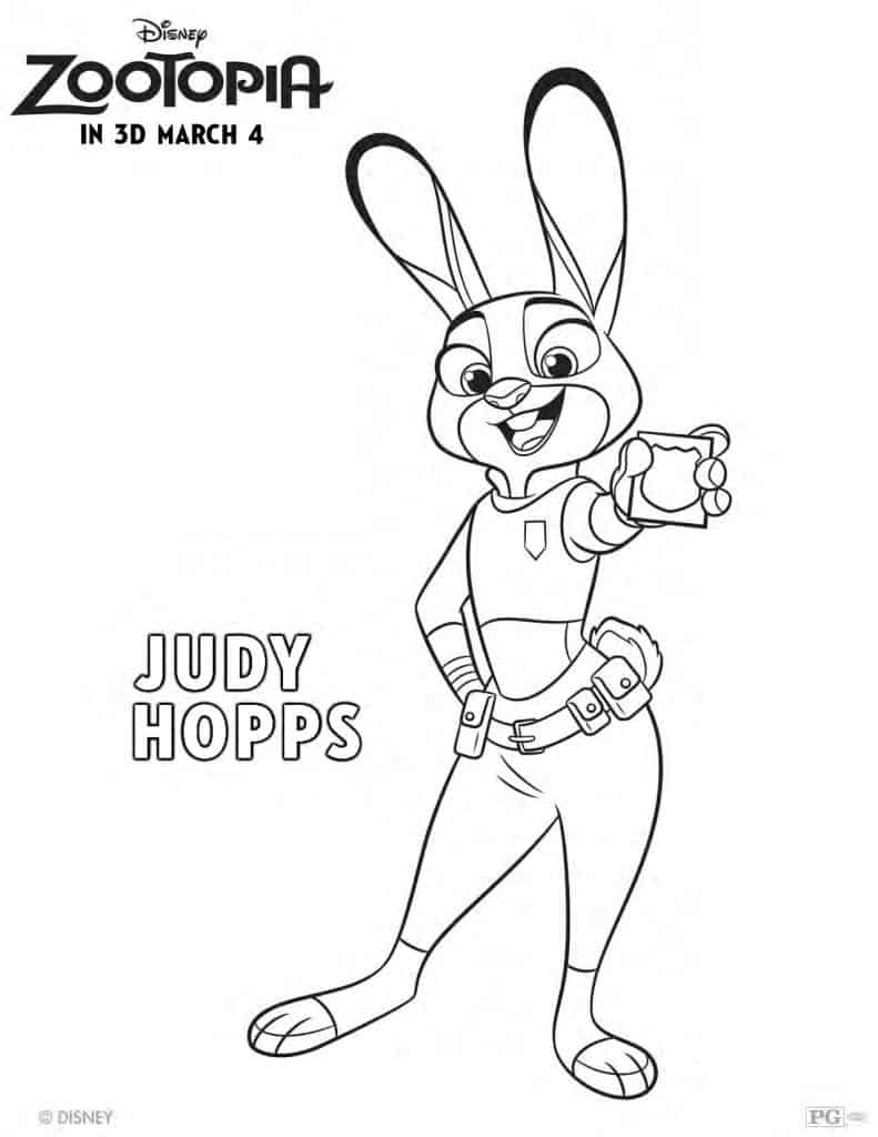 Free Zootopia Coloring Sheets, Zootopia Free Printable, Zootopia Coloring Sheets, Zootopia Free Activites, Free Zootopia Printable