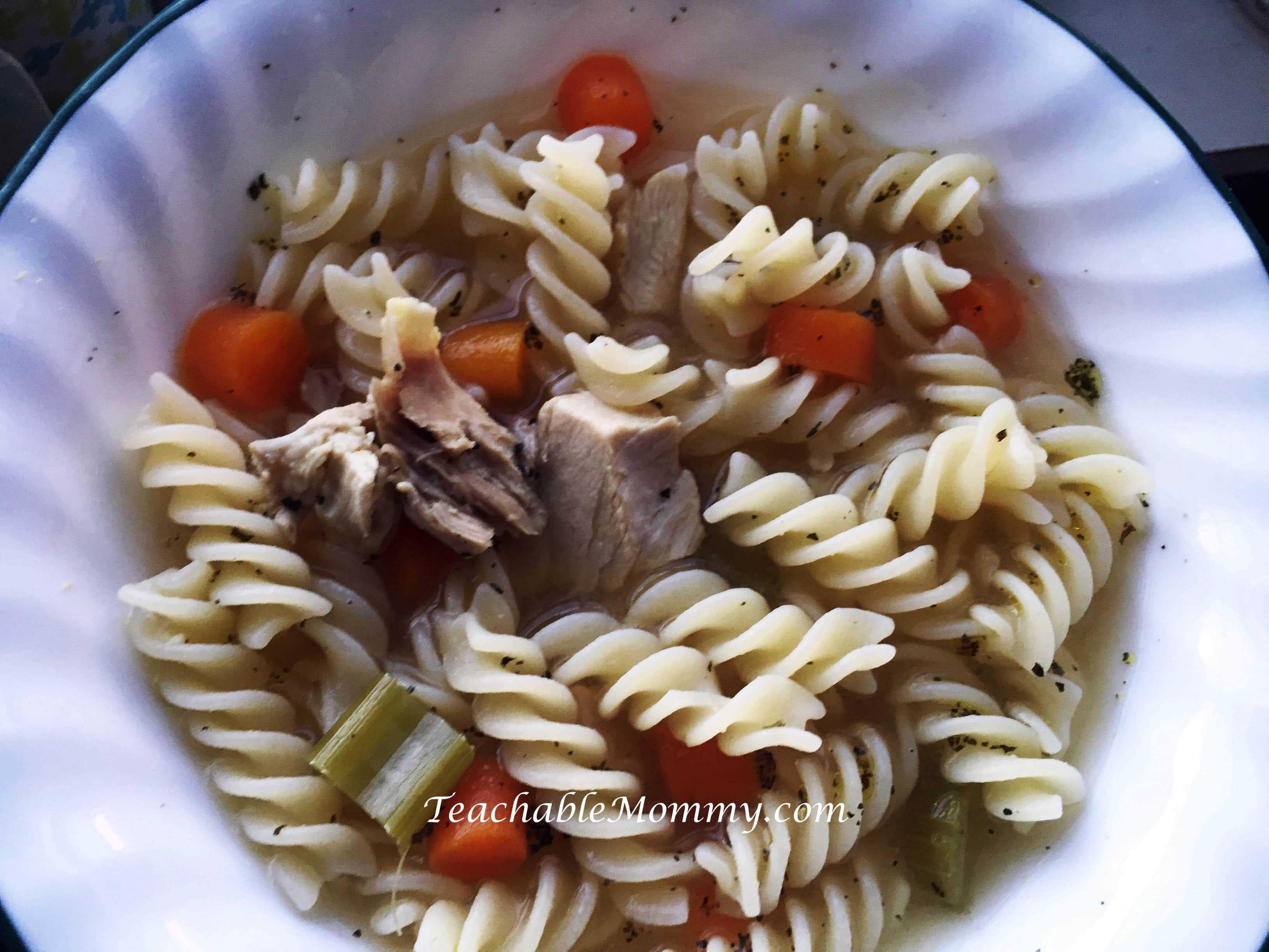 Gluten-free Chicken Noodle Soup in Slow Cooker