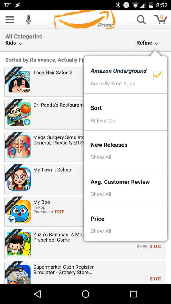 Amazon Underground Free Apps For kids