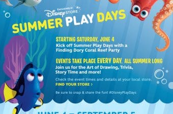 Disney Store Summer Play Days 2016